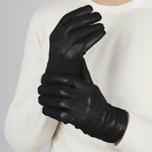 Gates' Men's Black Lambskin Leather l Gloves Size Medium 8 1/2